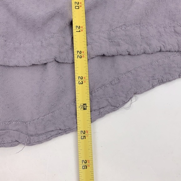 Free People Pullover Top shirt purple lavender Size Small oversized Lace Tassel - Picture 13 of 16